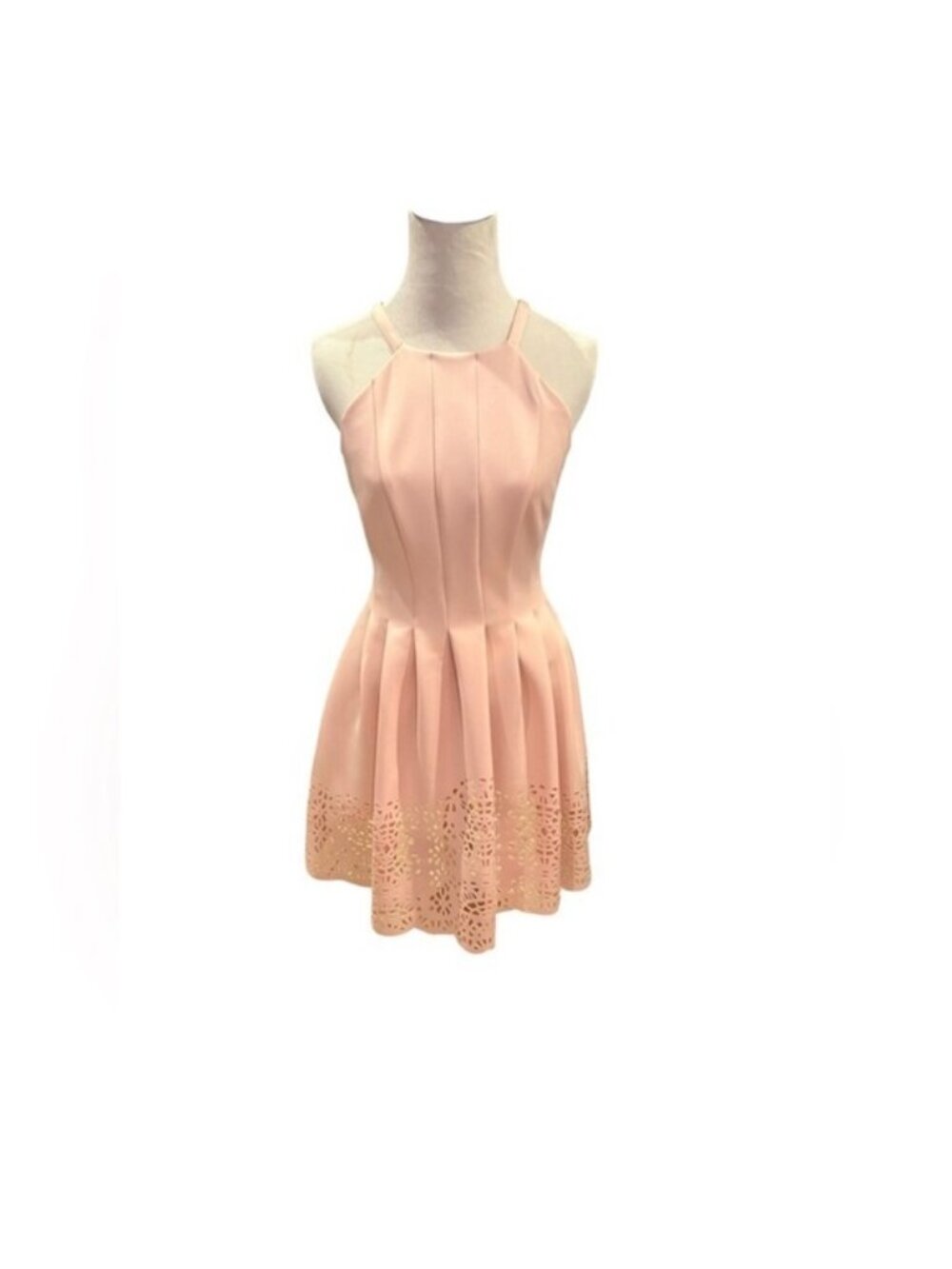 Elegant Pink Sleeveless Dress